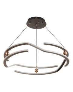 Светильник «Ориги» LED 264 Вт 3000-6000К черно-золотоq 60×60×10-110 см Bayerlux