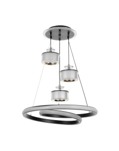 Светильник с ПДУ "Римини" LED 96Вт 3000-6000К черный 50х50х14-114 см Bayerlux