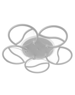 Люстра потолочная «Анита», 5хLED, 90 Вт, 3000-6000К, RGB, белый, 65×65×8 см Bayerlux