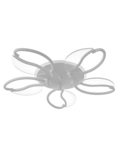 Люстра потолочная «Астрид», 5хLED, 110 Вт, 3000-6000К, RGB, белый, 65×65×8 см Bayerlux