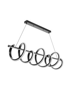 Светильник с ПДУ «Спираль» LED 120 Вт 3000-6000К черный 100×28×27 см Bayerlux