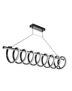 Светильник с ПДУ «Спираль» LED 130 Вт 3000-6000К черный 100×19×21 см Bayerlux
