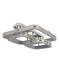 Люстра с ПДУ «Люминара» 3хLED 88 Вт 3000-6000К RGB серый золотой 50×47×16 см Bayerlux