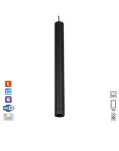 Светильник трековый ULTRA «Селди», светодиодный, 6 Вт, 48 В, 3000K-5700К, CRI90, 3×3×30 см, чёрный Bayerlux