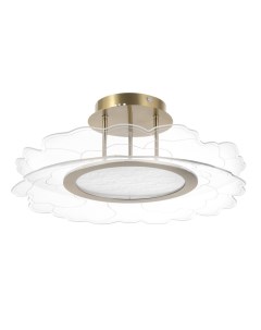 Люстра «Грация», LED, 48 Вт, 3000-6000К, золото, 50×50×7-150 см Bayerlux