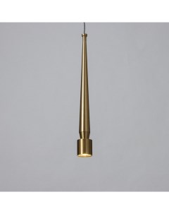 Светильник подвесной «Кельна» LED 5 Вт 4000К золото 4×4×33.5-133.5 см Bayerlux