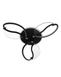 Люстра потолочная «Астрид», 3хLED, 66 Вт, 3000-6000К, RGB, черный, 60×60×8 см Bayerlux