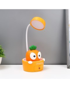 Светильник сенсорный с точилкой «Морковка» LED, от USB/АКБ 6 Вт оранжевый-желтый 8×6×25 см Risalux