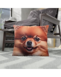 Подушка декоративная «Шпиц», 38×38 см, микрофибра Этель