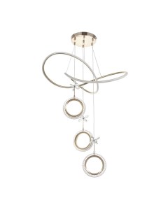 Светильник с ПДУ «Лаурен» LED 130 Вт 3000-6000К золото 53×53×100 см Bayerlux