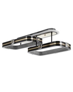 Люстра с ПДУ «Тильда» 2хLED 88 Вт 3000-6000К RGB черный золотой 60×35×16 см Bayerlux