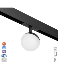 Светильник трековый ULTRA «Шар», светодиодный, 6 Вт, 48 В, 3000K-5700К, CRI90, 10×10×10 см, чёрный Bayerlux