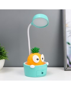 Светильник сенсорный с точилкой «Ананасик» LED, от USB/АКБ 6 Вт желтый-зеленый 8×6×25 см 10 Risalux