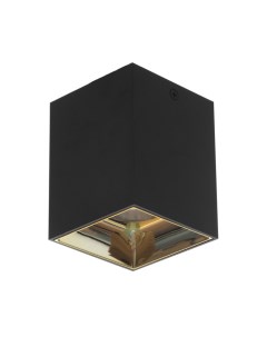 Светильник «Кубик» LED 4000К 10 Вт DIM220 черный золото 7.5×7.5×9.5 см Bayerlux
