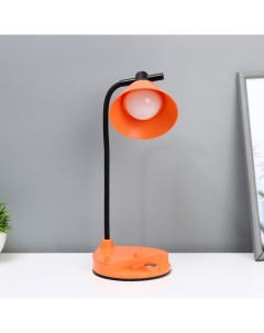 Настольная лампа «Парасоль» LED, от USB/АКБ 6 Вт сенсор 3000-6000 оранжевый 14×10×37 см 100 Risalux