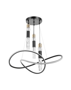 Светильник с ПДУ «Асанти» LED 110 Вт 3000-6000К черный 53×53×100 см Bayerlux