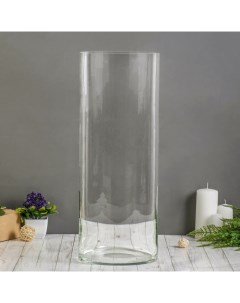 Ваза «Великан», 28 л, 60×25 см, стекло, прозрачная Evis