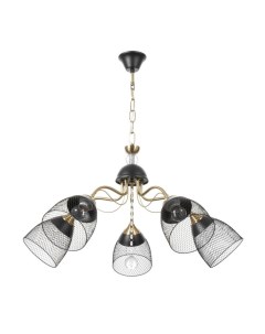 Люстра «Рикардо» 5хЕ27 40 Вт черный 71×71×38-65 см Bayerlux