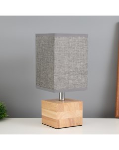 Лампа настольная «Куб» 1×40 Вт Е27 светлое дерево 11.5×11.5×27 см Risalux