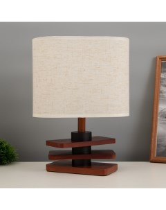 Лампа настольная «Картер» 1×40 Вт Е27 орех красный 12×25×33.5 см Risalux