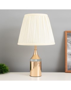 Лампа настольная «Жаннет» 1×40 Вт Е27+LED подсветка золото 24×24×41.5 см Risalux