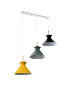 Светильник «Мирелла» 3хЕ27 40 Вт желтый черный зеленый 26×51×26-126 см Bayerlux