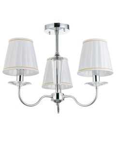 Люстра потолочная «Авиталь», 3xЕ14, 40 Вт, хром, 58×58×80 см Bayerlux