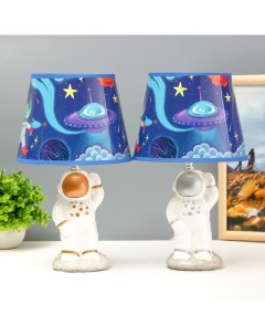 Настольная лампа с абажуром «Астронавт», Е14, 15 Вт, 20×20×34 см, МИКС Risalux