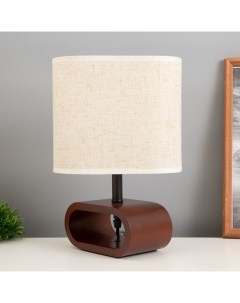 Лампа настольная «Лилит» 1×40 Вт Е27 орех красный 11.5×20×30 см Risalux