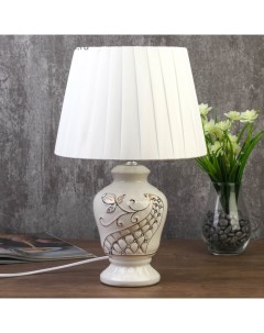 Лампа настольная 7555107TL/1 E14 40 Вт белый 24×24×38.5 см Risalux