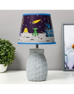 Настольная лампа с абажуром «Космос», Е14, 15 Вт, 20×20×33.5 см Risalux