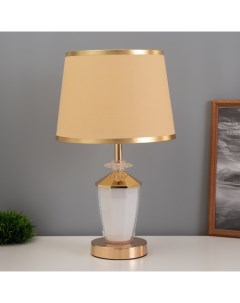 Лампа настольная «Яиме» 1×40 Вт Е27 1×3 Вт LED золото 25×25×42 см Risalux