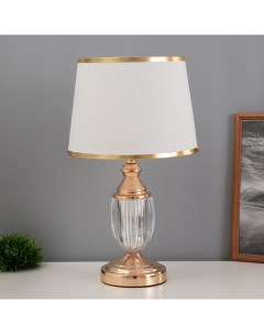 Лампа настольная «Юри» 1×40 Вт Е27 1×3 Вт LED золото 25×25×41 см Risalux