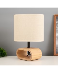 Лампа настольная «Лилит» 1×40 Вт Е27 светлое дерево 11.5×20×30 см Risalux