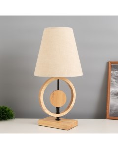 Лампа настольная «Конье» 1×40 Вт Е27 светлое дерево 11.5×11.5×27 см Risalux