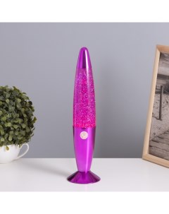 Лава-лампа «Ракета» 1×30 Вт Е14-R39 (блестки) розовый 8×8×34 см Risalux