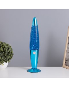 Лава-лампа «Ракета» 1×30 Вт Е14-R39 (блестки) синий 11×11×41 см Risalux