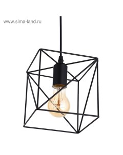 Светильник «Квадрат» 1xE27 40 Вт черный 16×16×100 см Bayerlux