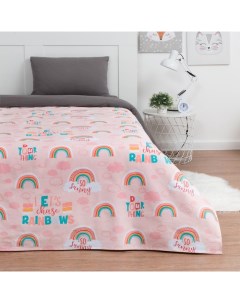 Покрывало 1.5-спальное «» Pink Rainbow, 145×210 см, хлопок 100% Этель