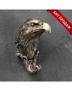 Крючок декоративный «Орел», декор настенный под бронзу, 7×6×11 см Хорошие сувениры