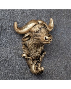 Настенный крючок декоративный «Буйвол», под бронзу, 7×10×12 см Хорошие сувениры