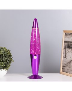 Лава-лампа «Ракета» 1×30 Вт Е14-R39 (блестки) розовый 11×11×41 см Risalux
