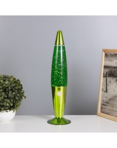 Лава-лампа «Ракета» 1×30 Вт Е14-R39 (блестки) зеленый 11×11×41 см Risalux
