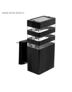 Светильник настенный 1хE27×60 Вт «Стиль», пластик, вверх, черный Luazon lighting