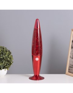 Лава-лампа «Ракета» 1×30 Вт Е14-R39 (блестки) красный 11×11×41 см Risalux