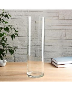 Ваза «Иберетта-400», 3.8 л, h=40 см, d=11.5 см, стекло, прозрачная Evis