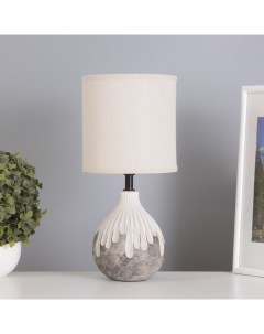 Лампа настольная «Срез» 1×40 Вт Е14 белый/черный 15×15×30 см Risalux