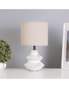 Лампа настольная «Крим» 1×40 Вт Е14 белый/серый 18×18×29 см Risalux