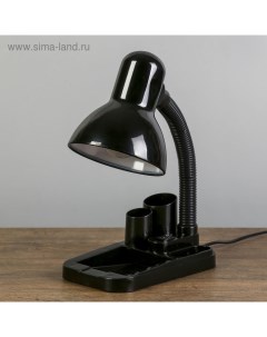 Лампа настольная «Мудрец» Е27 40W, 220 В черный 18×11.5×33 см Risalux