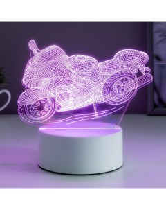 Светильник «Гоночный мотоцикл» LED RGB от сети 9.5×16×14 см Risalux